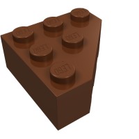 30505 - Wedge 3 x 3 Cut Corner - Reddish Brown