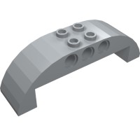 11290 - Slope Curved 2 x 8 x 2 Double - Light Bluish Gray