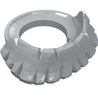 15501 - Minifig Neckwear Beard, Short - Light Bluish Gray