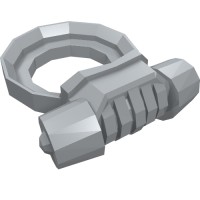 24135 - Minifig Neckwear Scuba Breathing Regulator - Light Bluish Gray