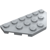 2419 - Wedge Plate 3 x 6 Cut Corners - Light Bluish Gray