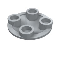 2654 - Plate Round 2 x 2 with Rounded Bottom [Boat Stud] - Light Bluish Gray
