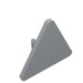 30259 - Light Bluish Gray - Road Sign Clip-on 2.2 x 2.667 Triangular