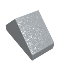 3044b - Slope 45Â° 2 x 1 Double with Ovoid Bottom Pin - Light Bluish Gray