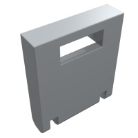 4346 - Box 2 x 2 x 2 Door with Slot - Light Bluish Gray