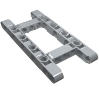 64178 - Technic Beam 5 x 11 with 3 x 5 Opening Frame Thick - Light Bluish Gray