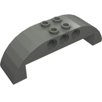 11290 - Slope Curved 2 x 8 x 2 Double - Dark Bluish Gray