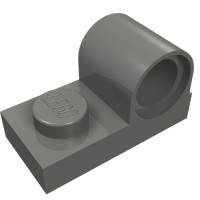 11458 - Plate Special 1 x 2 with Pin Hole on Top - Dark Bluish Gray