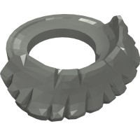 15501 - Minifig Neckwear Beard, Short - Dark Bluish Gray