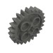 3648b - Dark Bluish Gray - Technic Gear 24 Tooth [New Style with Single Axle Hole]