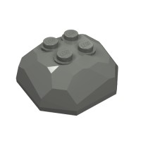 30293 - Rock Boulder, Top - Dark Bluish Gray