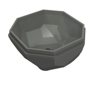 30294 - Rock Boulder, Bottom - Dark Bluish Gray