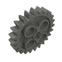 3648b - Technic Gear 24 Tooth [New Style with Single Axle Hole] - Dark Bluish Gray