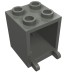4345b - Dark Bluish Gray - Box 2 x 2 x 2 [Hollow Studs]