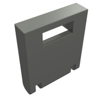 4346 - Box 2 x 2 x 2 Door with Slot - Dark Bluish Gray