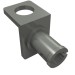 48724 - Dark Bluish Gray - Minifig Neckwear Bracket with Technic Pin