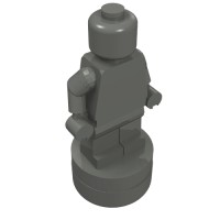 90398 - Minifig Trophy Statuette - Dark Bluish Gray