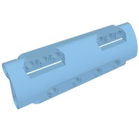 11954 - Technic Panel Curved 11 x 3 with 10 Pin Holes through Panel Surface - Medium Blue