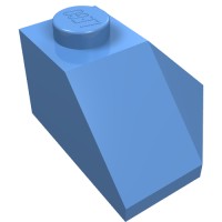 13548 - Wedge Sloped 45Â° 2 x 2 Corner - Medium Blue