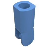 23443 - Bar Holder with Hole and Bar Handle - Medium Blue