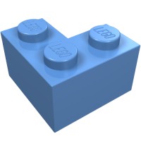 2357 - Brick 2 x 2 Corner - Medium Blue