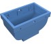 30109 - Medium Blue - Belville, Equipment, Basket 2 x 4 x 2 without Handle