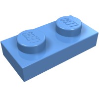 3023 - Plate 1 x 2 - Medium Blue