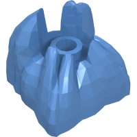 30596 - Rock 2 x 2 with Centre Stud - Medium Blue