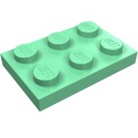3021 - Plate 2 x 3 - Medium Green
