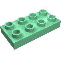 40666 - Duplo Plate 2 x 4 - Medium Green