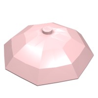 4094b - Equipment Umbrella Top with No Bottom Flaps, 6 x 6 with Top Stud - Light Pink