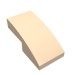 11477 - Light Nougat - Slope Curved 2 x 1 No Studs [1/2 Bow]