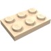 3021 - Plate 2 x 3 - Light Nougat