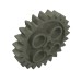 3648b - Dark Gray - Technic Gear 24 Tooth [New Style with Single Axle Hole]