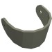 2716 - Technic Figure Helmet Visor - Dark Gray