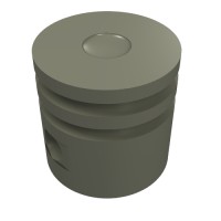2851 - Technic Engine Piston Round - Dark Gray