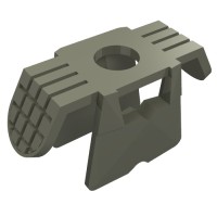 30174 - Minifig Neckwear Armour Ninja Style [Plain] - Dark Gray