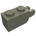 30365 - Dark Gray - Hinge Brick 1 x 2 Locking with 2 Fingers Vertical End, 9 Teeth