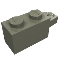 30541 - Hinge Brick 1 x 2 Locking with 1 Finger Horizontal End - Dark Gray