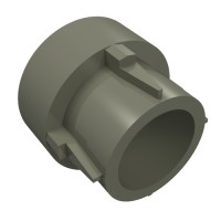 32187 - Technic Driving Ring Extension, 4 Ridges - Dark Gray