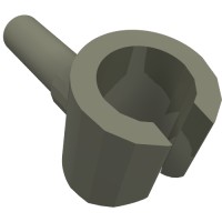 3820 - Minifig Hand - Dark Gray