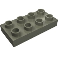 40666 - Duplo Plate 2 x 4 - Dark Gray