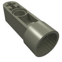 41681 - Technic Rotation Joint Socket with 3L Thick Beam - Dark Gray