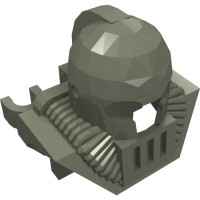 6089 - Helmet Underwater, Chestplate - Dark Gray
