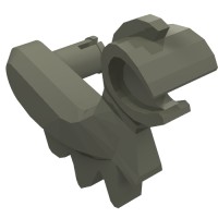 6127 - Animal / Creature Body Part, Dinosaur / Dragon Arm, Right - Dark Gray