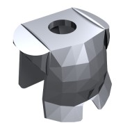 2587 - Minifig Neckwear Armor Breastplate with Leg Protection [Plain] - Metallic Silver