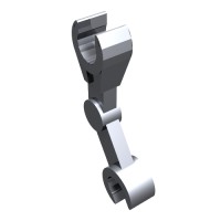 30377 - Arm Mechanical with 2 Clips [Battle Droid] - Metallic Silver