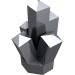 30385 - Metallic Silver - Rock 1 x 1 Crystal 5 Point