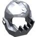 62697 - Helmet with Jagged Jaw - Metallic Silver