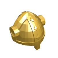 53450 - Helmet Viking with Side Horn Holes - Metallic Gold